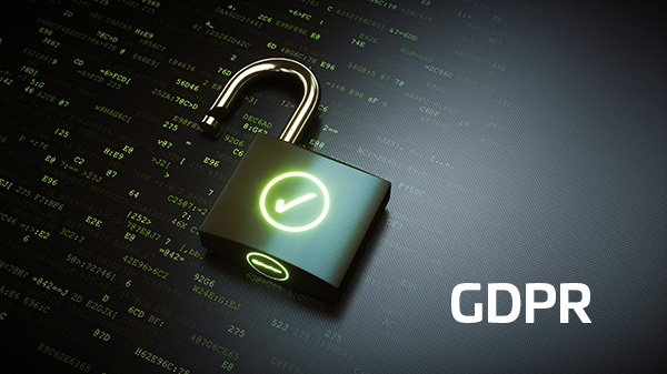 Image of a lock with the words GDPR